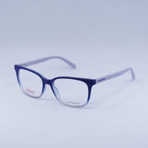 🕶️ New Hugo Boss BO 0252 0SWW 00 Eyeglasses - Blue to Light Grey Gradient Frame